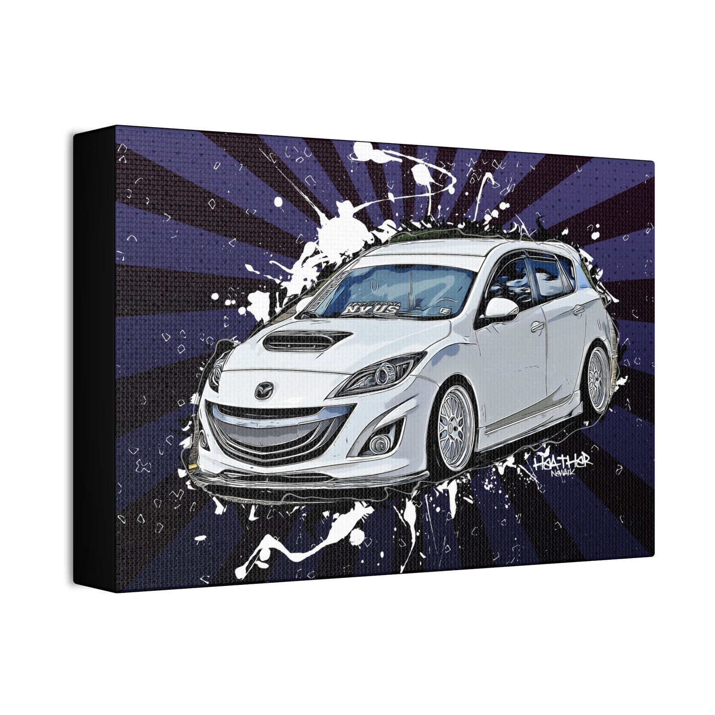 Mazdaspeed3 Canvas Stretched, 1.5''