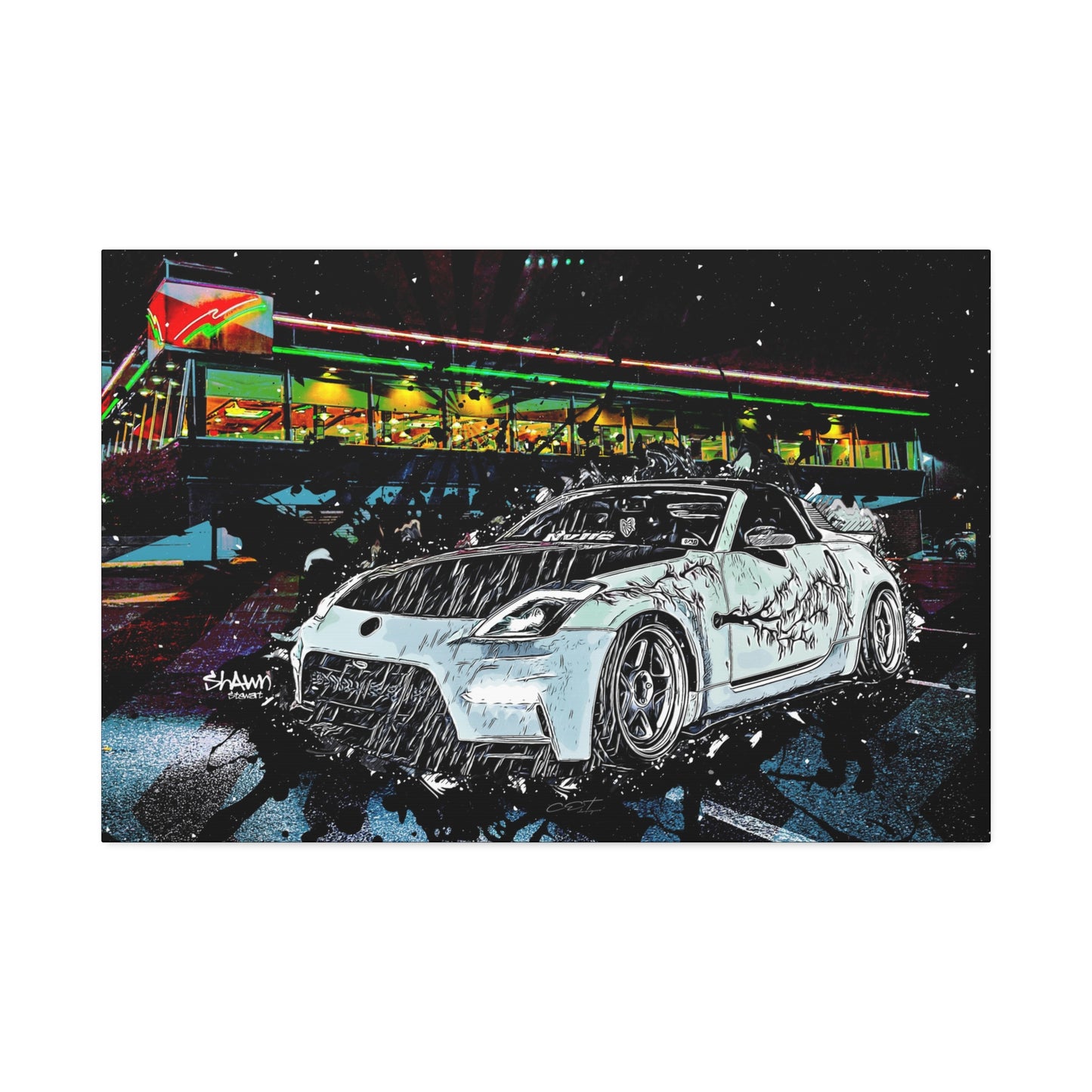 350Z Canvas Stretched, 1.5''