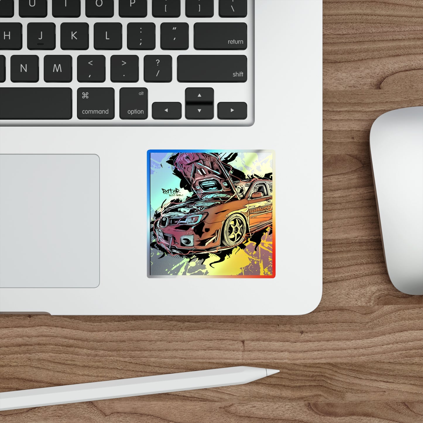 STI Holographic Die-cut Stickers