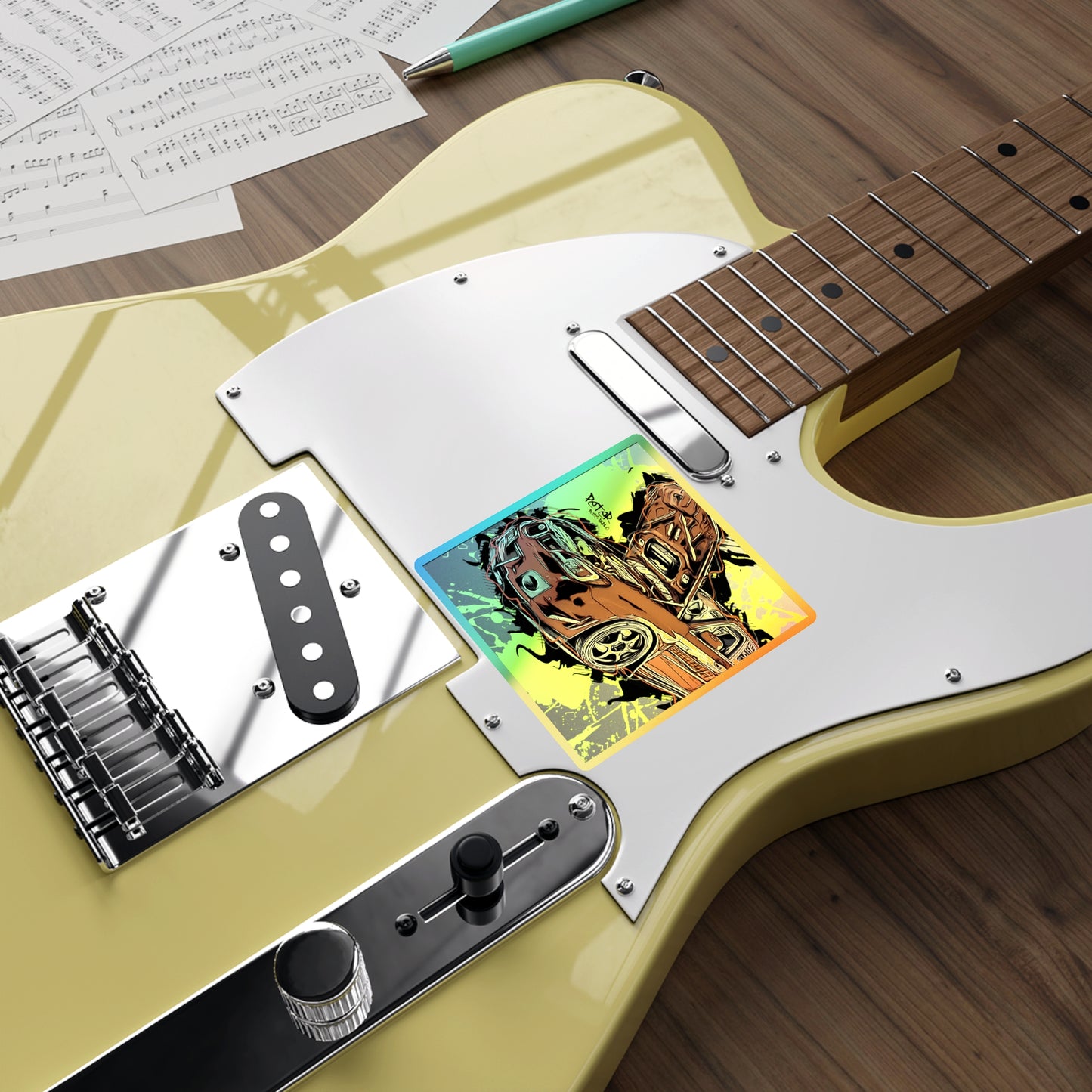 STI Holographic Die-cut Stickers