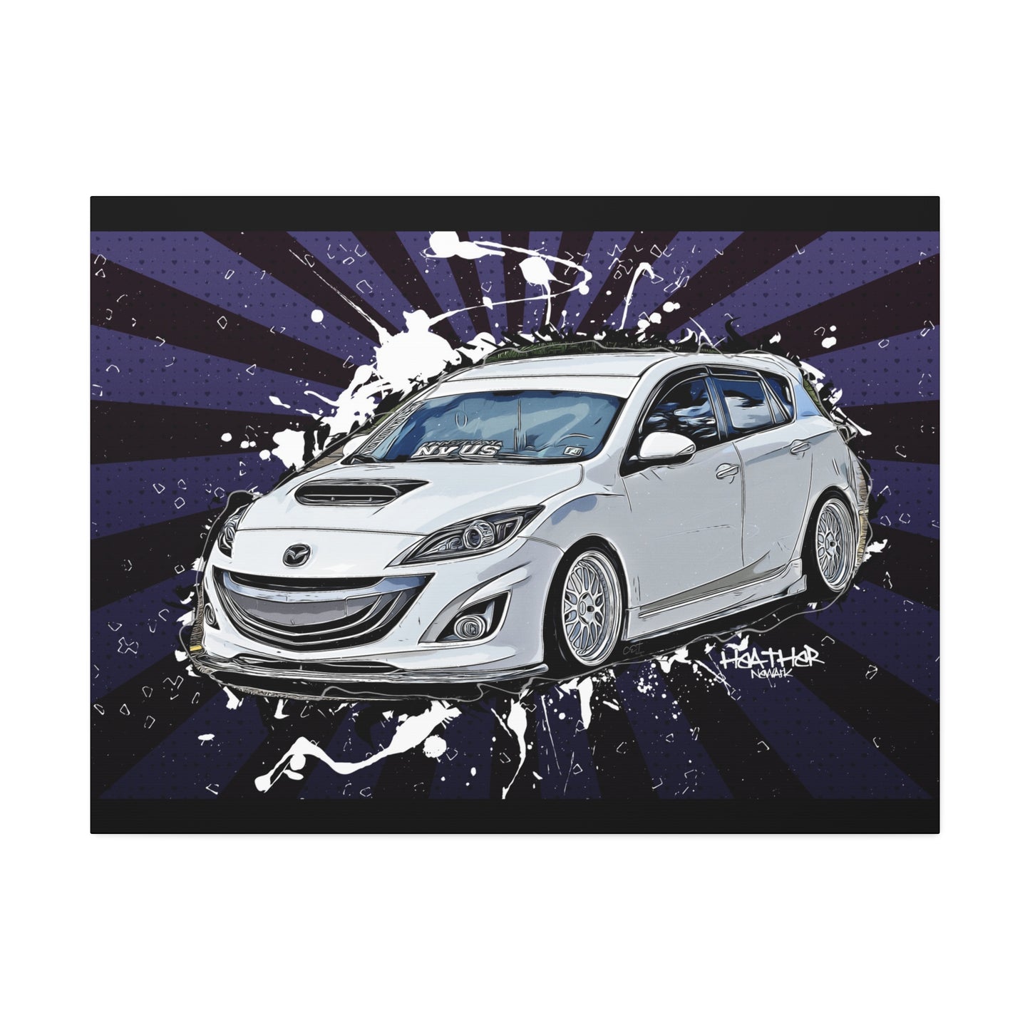 Mazdaspeed3 Canvas Stretched, 1.5''