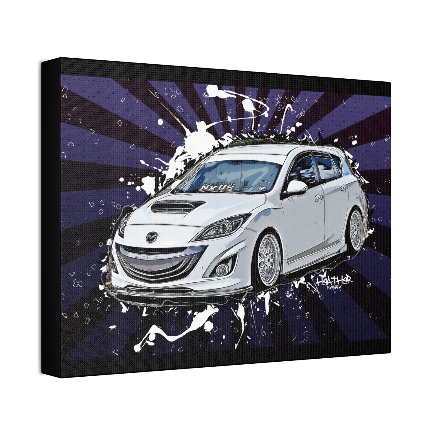 Mazdaspeed3 Canvas Stretched, 1.5''