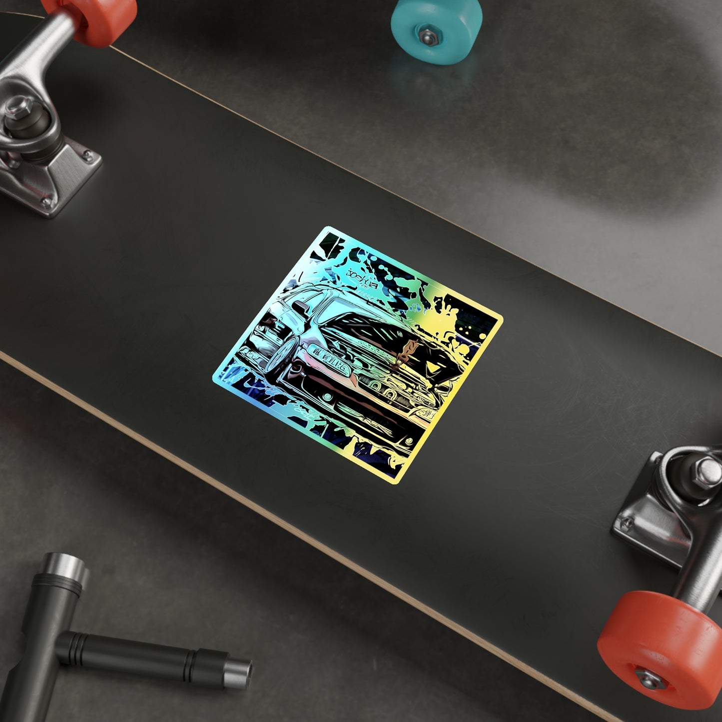 Red Accord Holographic Die-cut Stickers