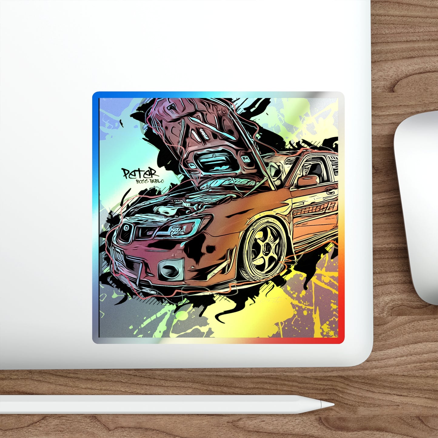 STI Holographic Die-cut Stickers