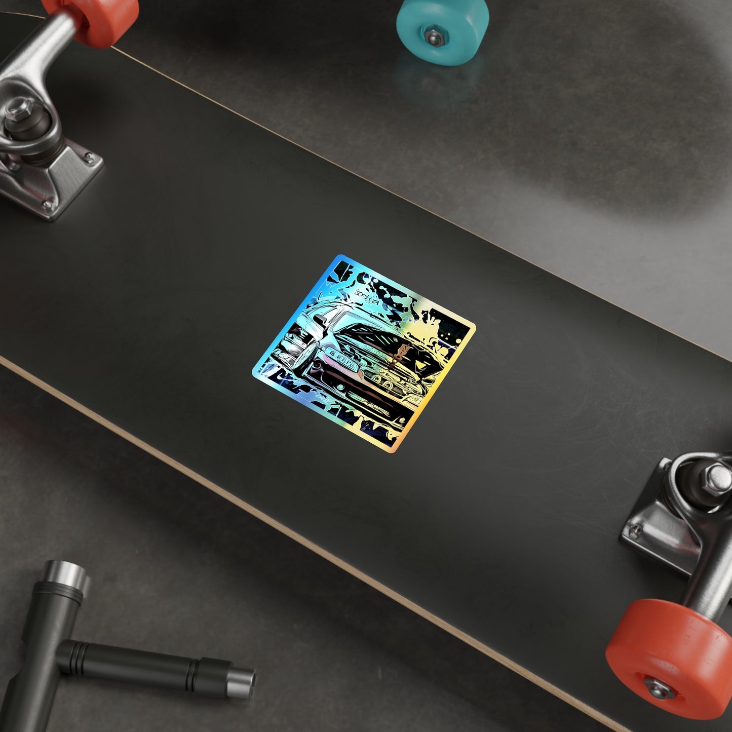 Red Accord Holographic Die-cut Stickers