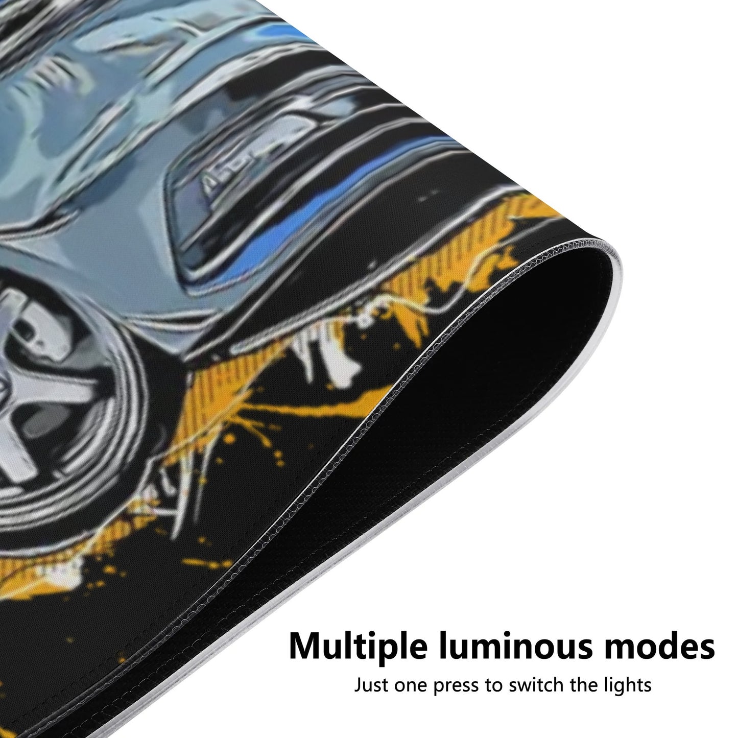 Focus SE Rubber Gaming Mousepad Transparent LED RGB Keyboard Pad