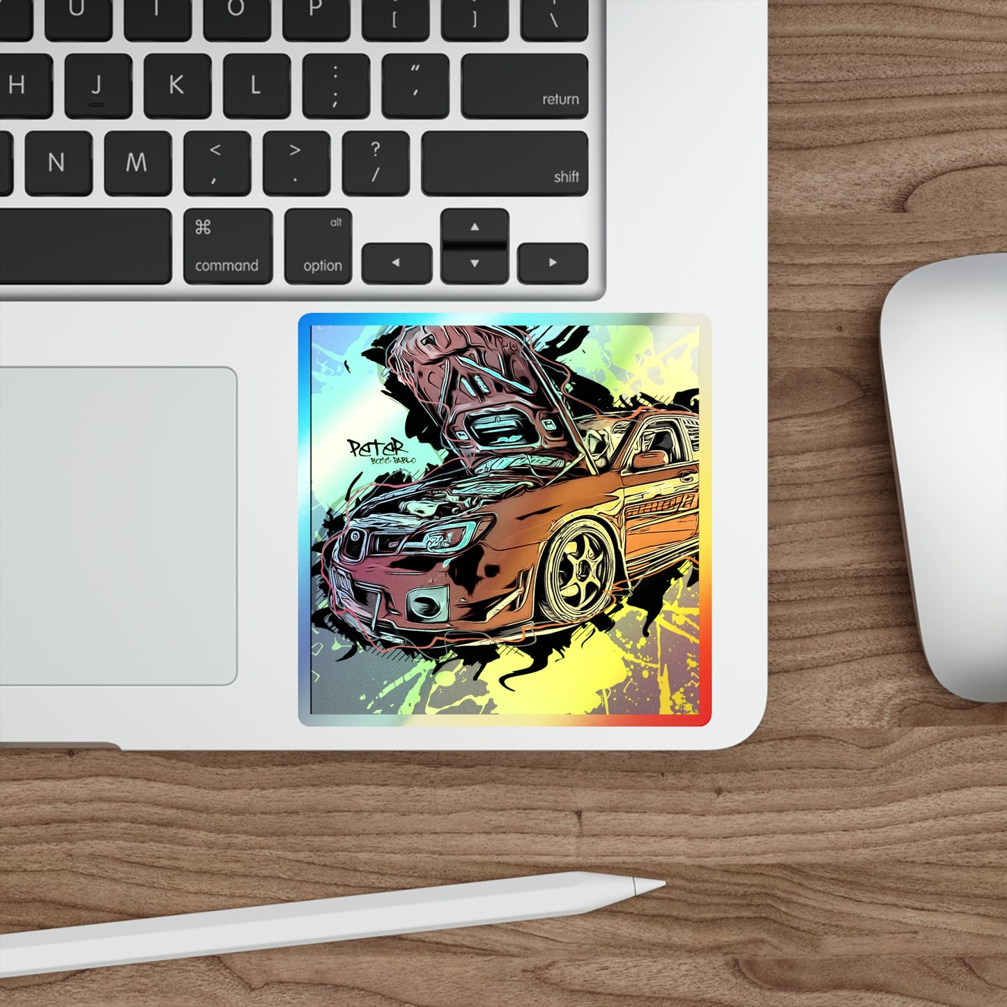 STI Holographic Die-cut Stickers
