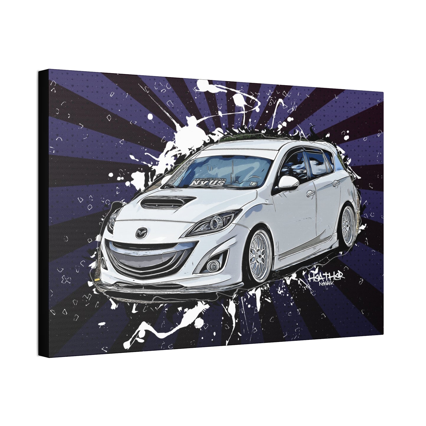 Mazdaspeed3 Canvas Stretched, 1.5''