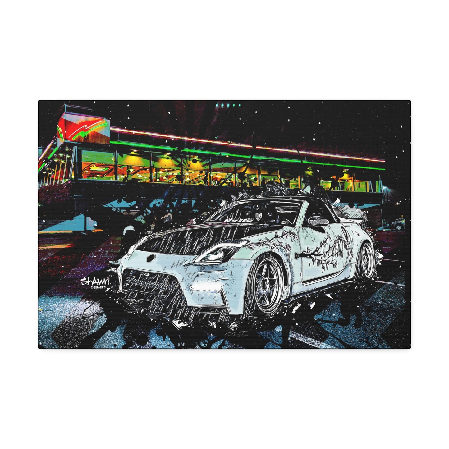 350Z Canvas Stretched, 1.5''