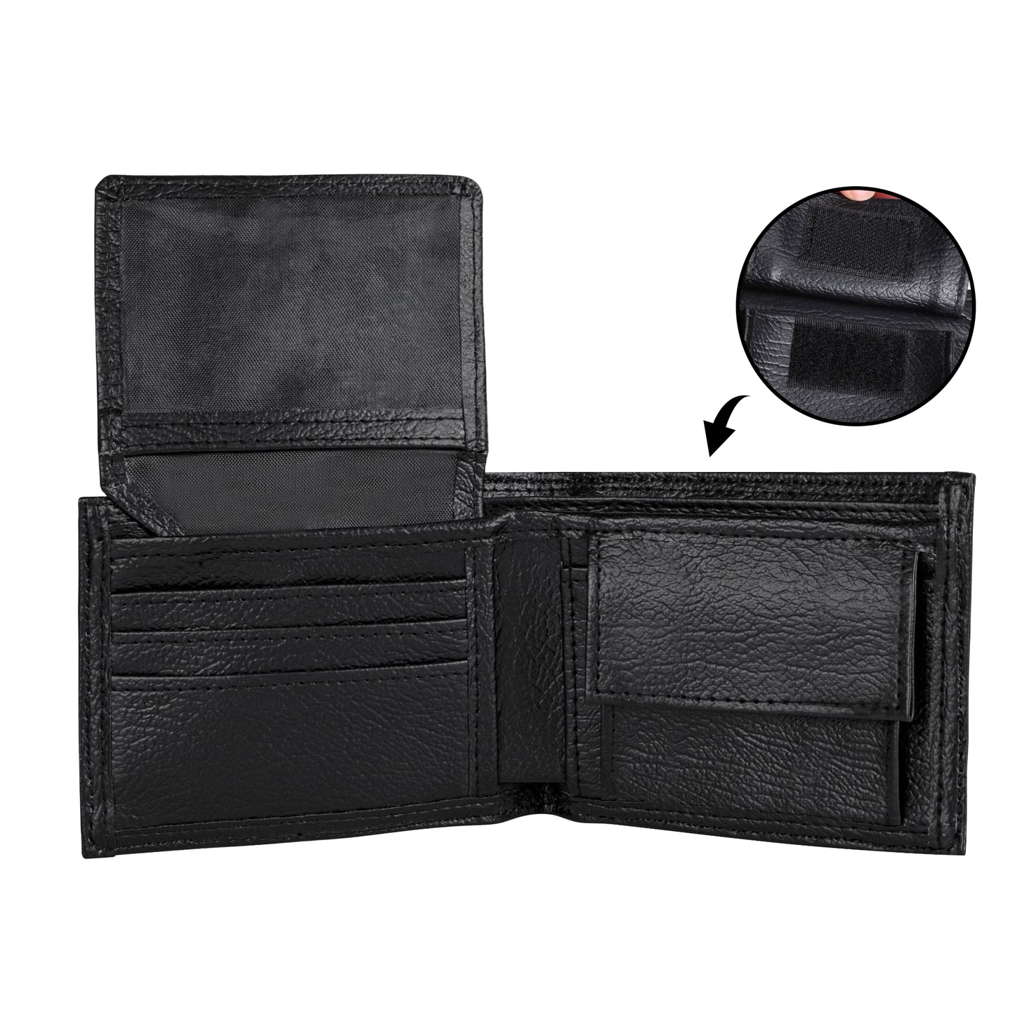 Focus SE Mens Minimalist PU Leather Wallet Paper Folded Wallet