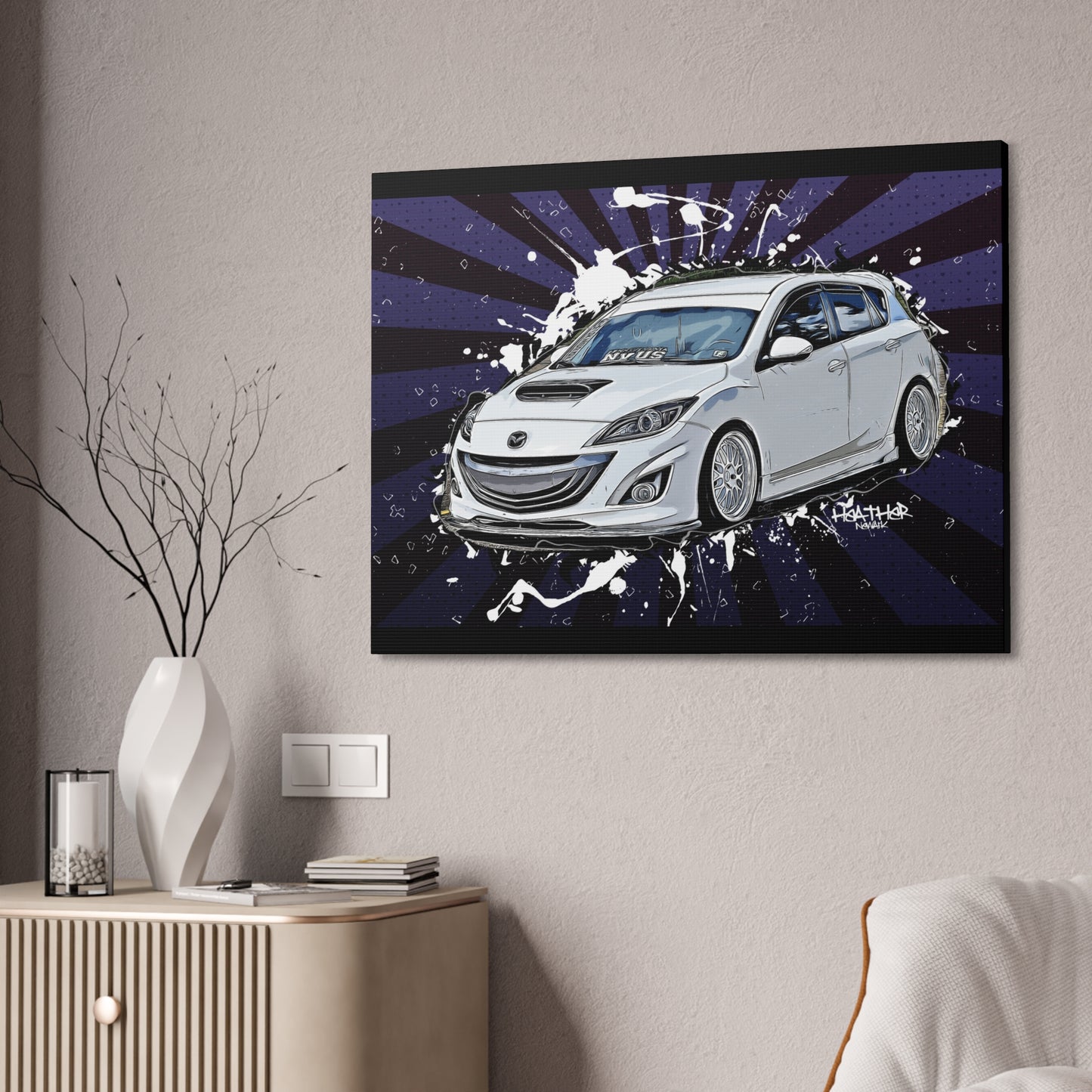 Mazdaspeed3 Canvas Stretched, 1.5''