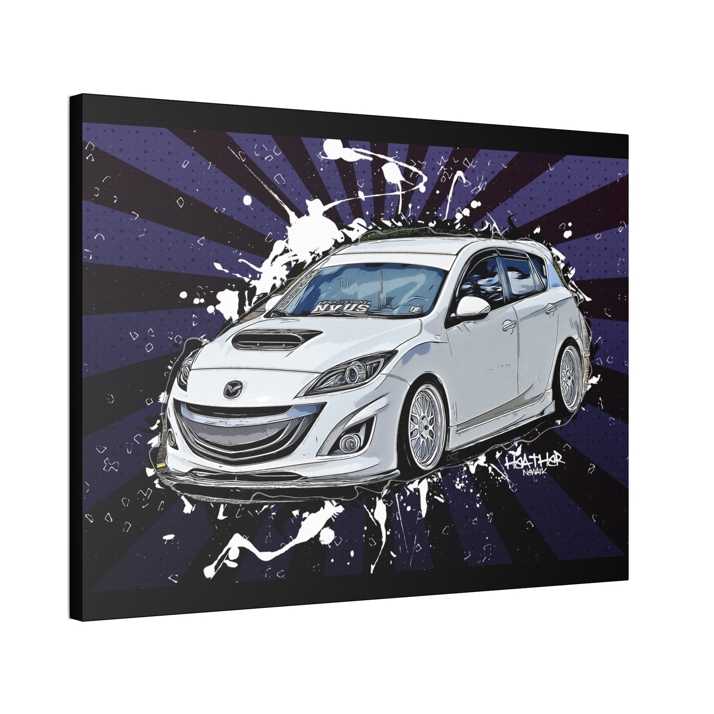Mazdaspeed3 Canvas Stretched, 1.5''