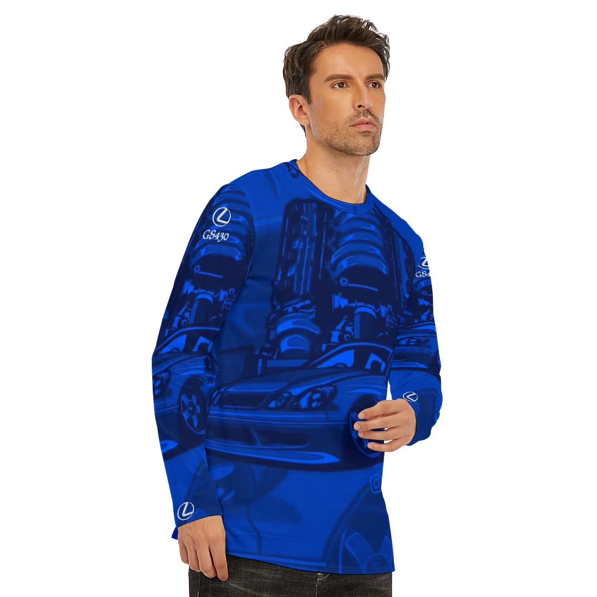 All-Over Print Long Sleeve T-Shirt | 190GSM Cotton