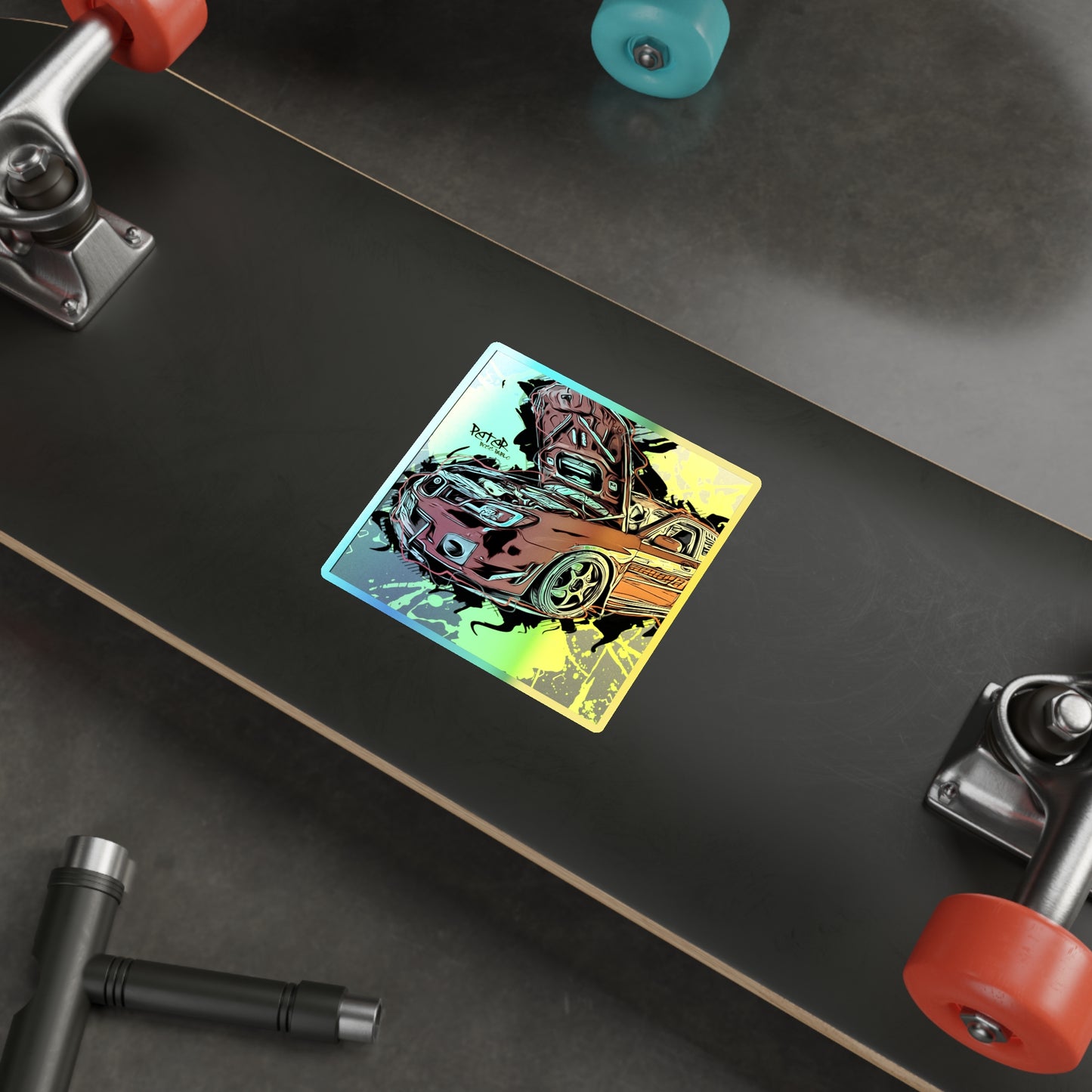 STI Holographic Die-cut Stickers
