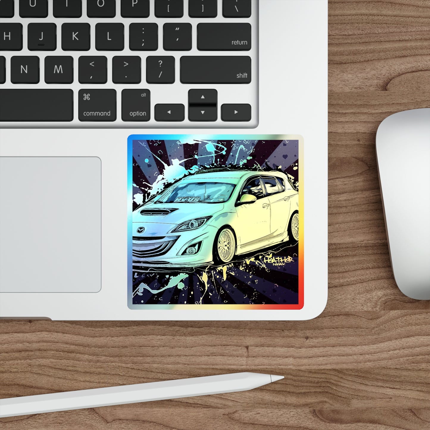 Mazdaspeed3 Holographic Die-cut Stickers