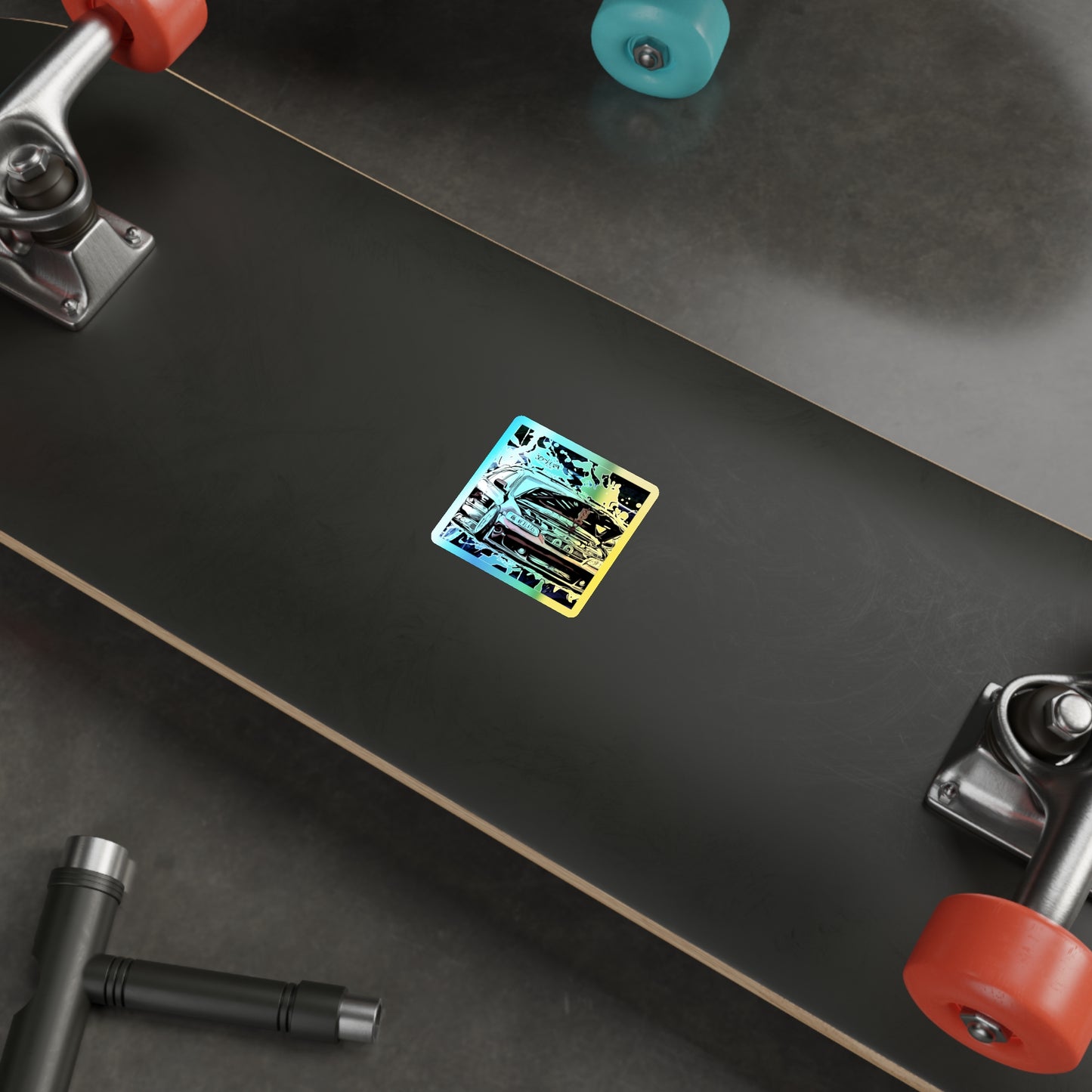 Red Accord Holographic Die-cut Stickers