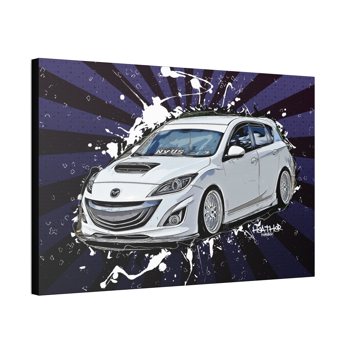 Mazdaspeed3 Canvas Stretched, 1.5''