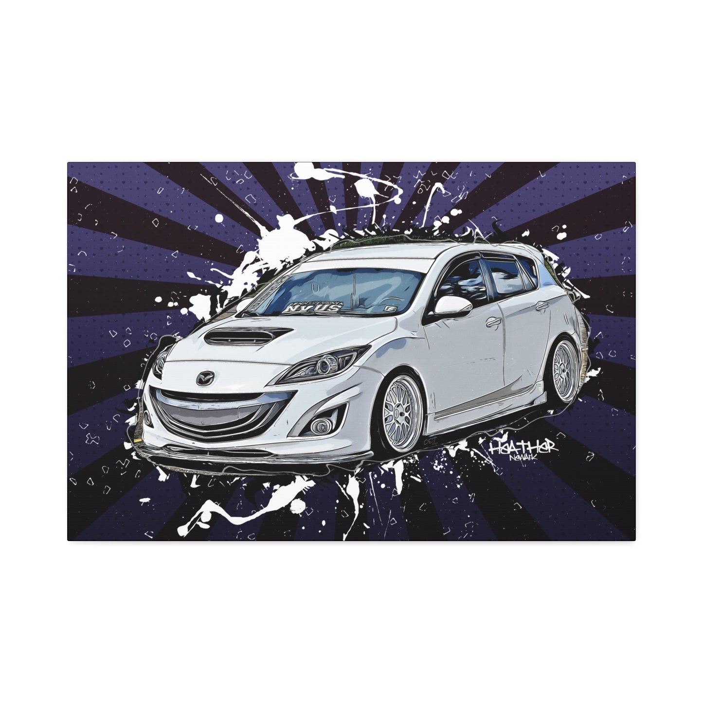 Mazdaspeed3 Canvas Stretched, 1.5''