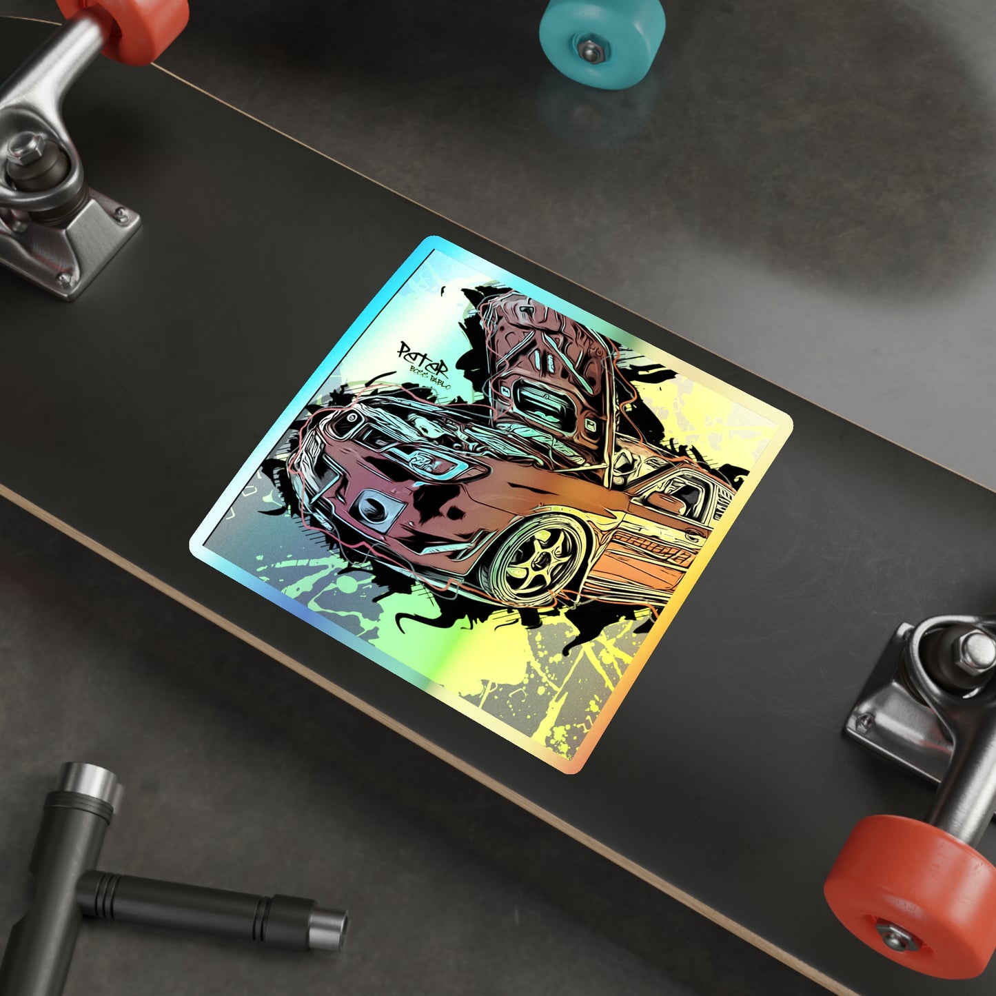 STI Holographic Die-cut Stickers
