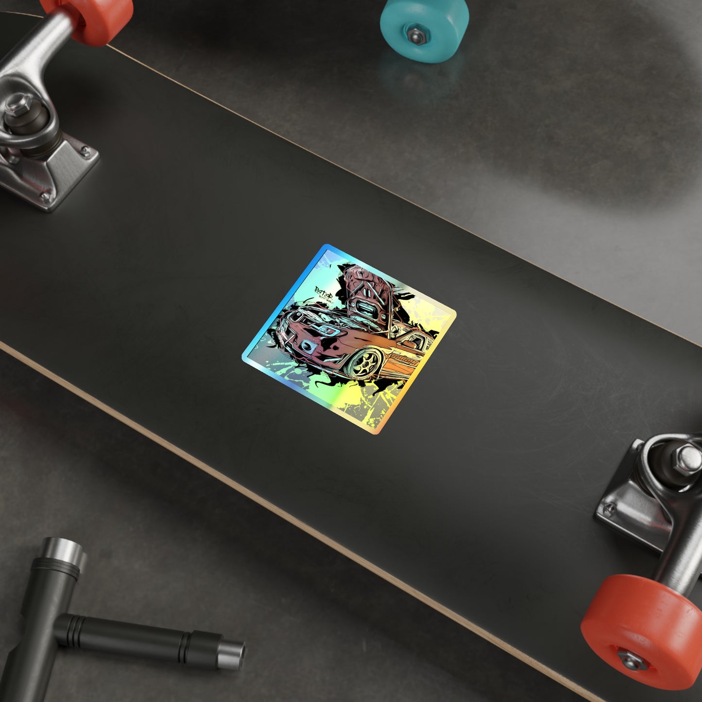 STI Holographic Die-cut Stickers