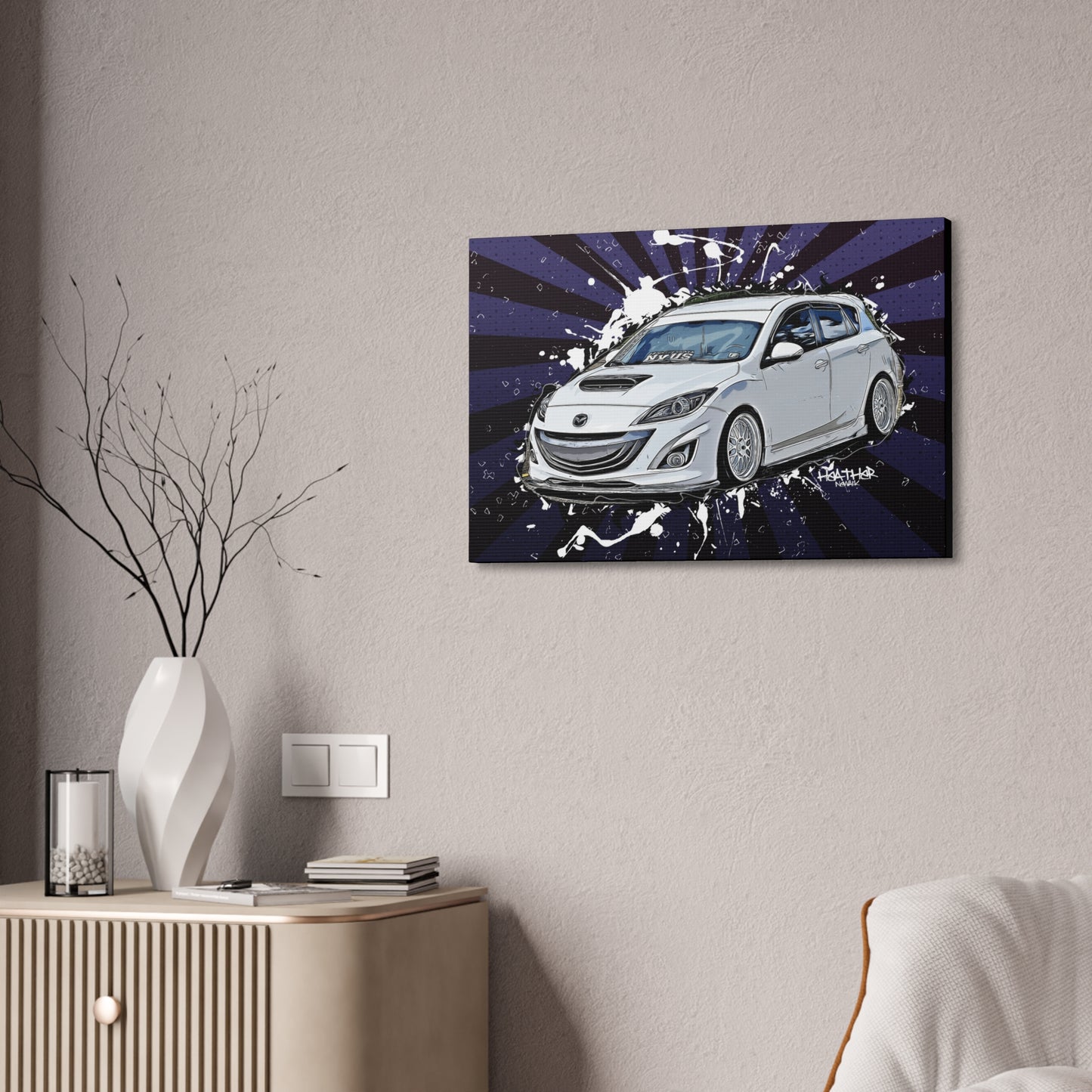Mazdaspeed3 Canvas Stretched, 1.5''