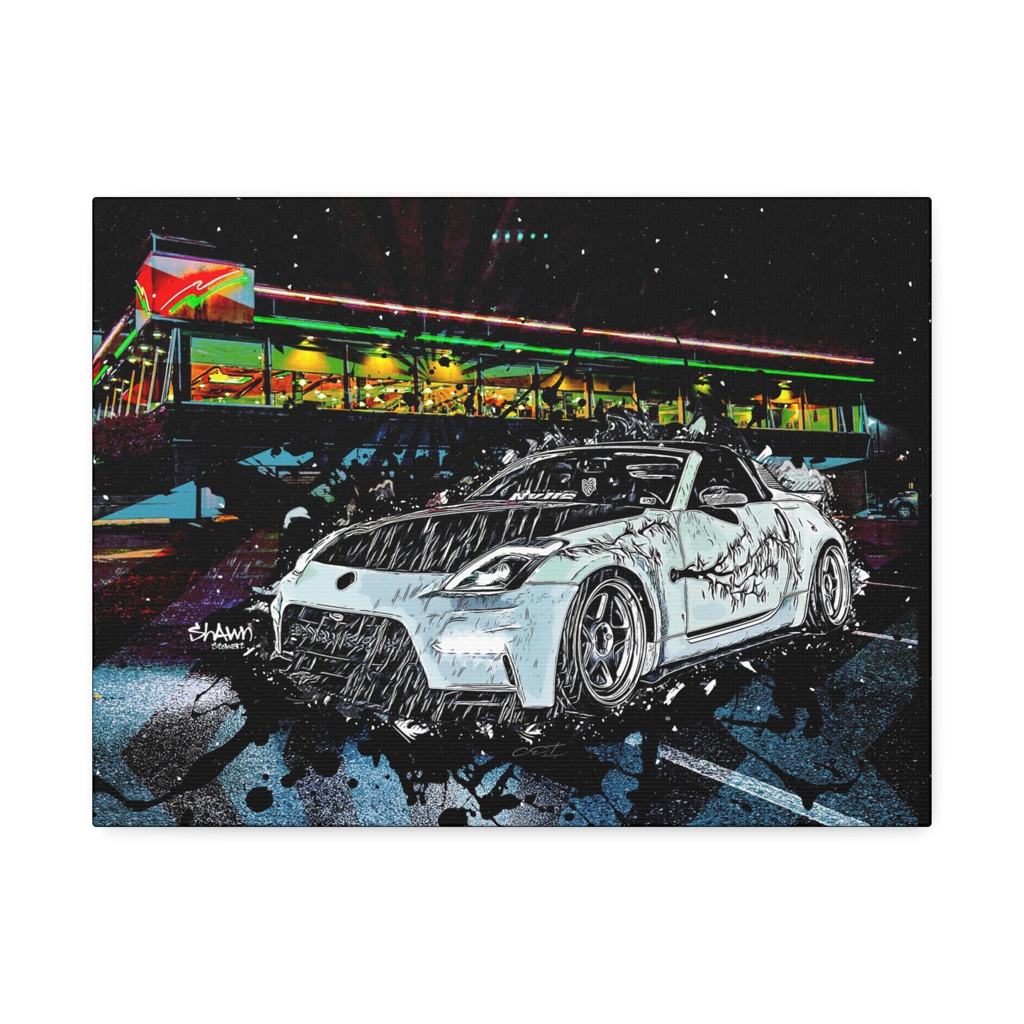 350Z Canvas Stretched, 1.5''