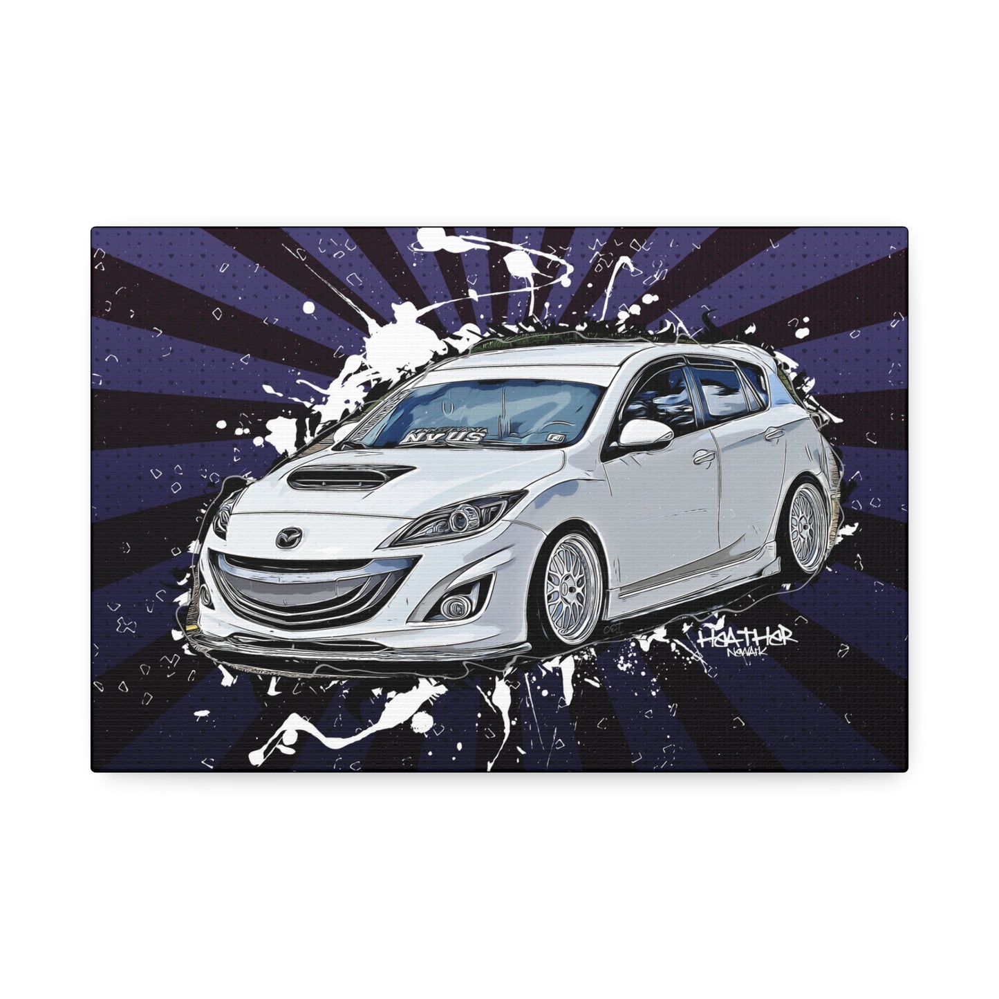 Mazdaspeed3 Canvas Stretched, 1.5''
