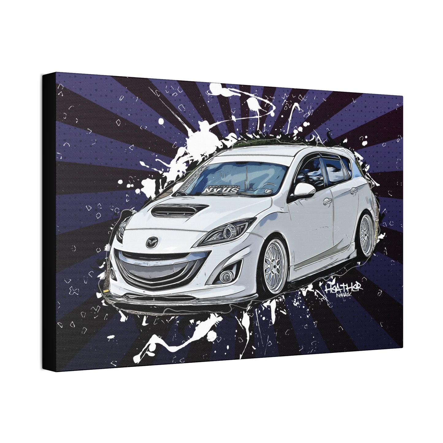 Mazdaspeed3 Canvas Stretched, 1.5''