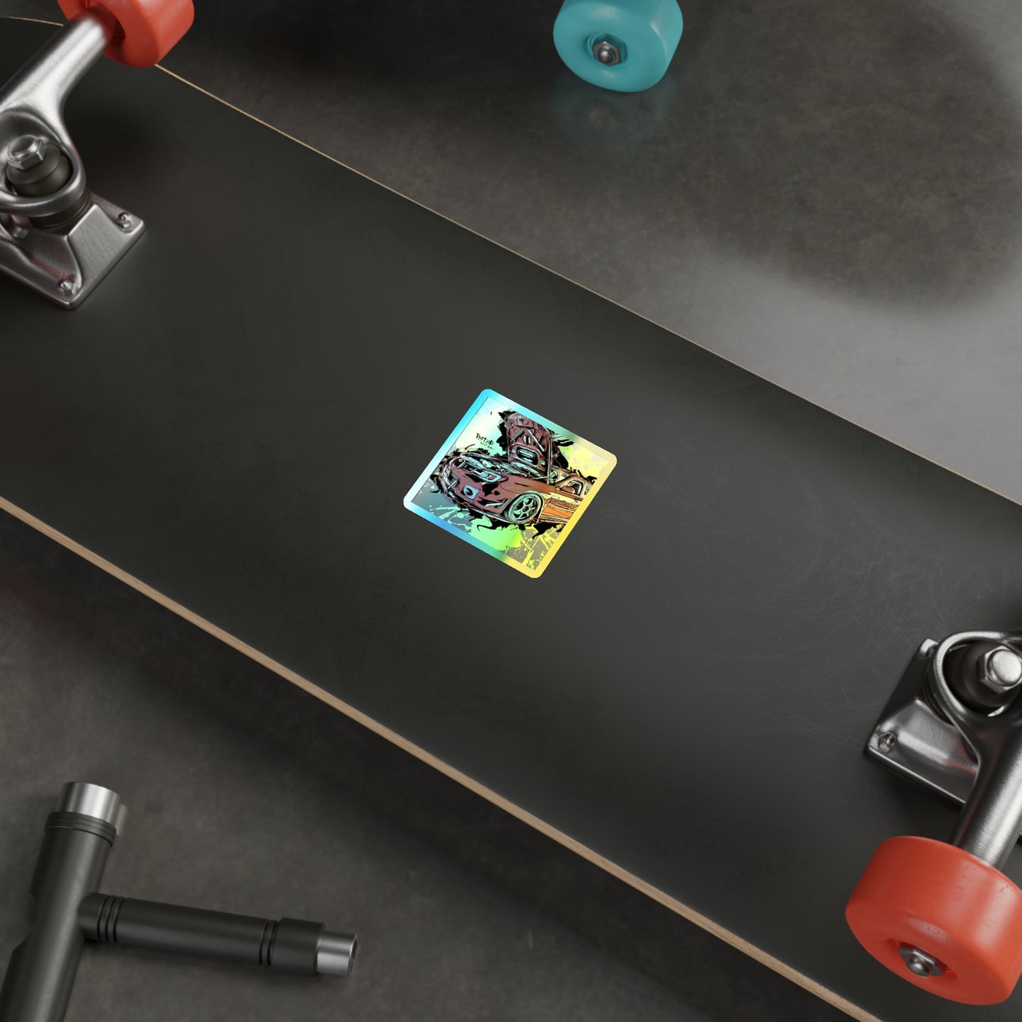 STI Holographic Die-cut Stickers