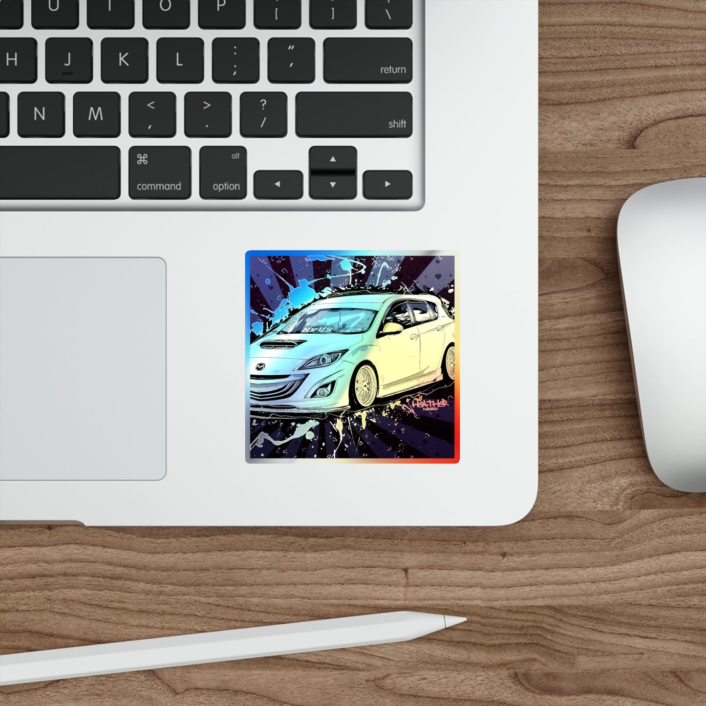 Mazdaspeed3 Holographic Die-cut Stickers