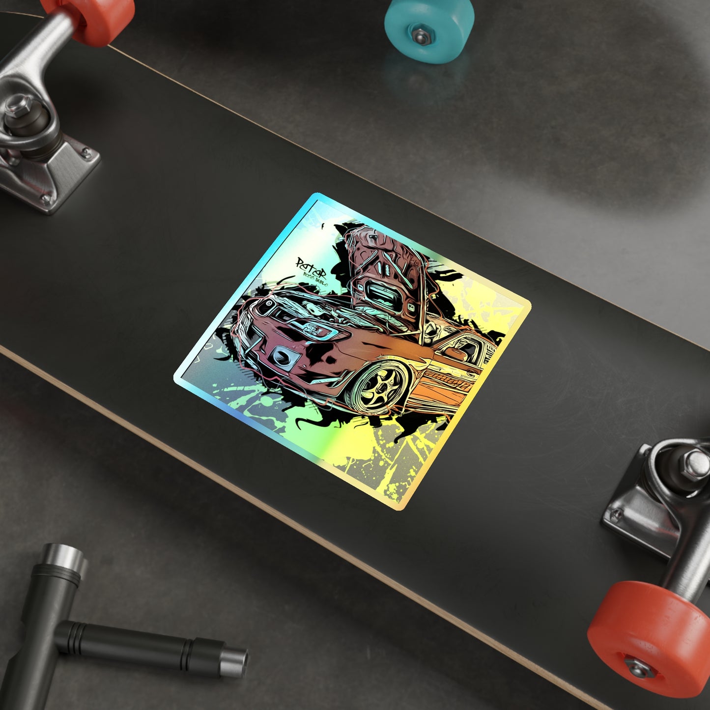 STI Holographic Die-cut Stickers