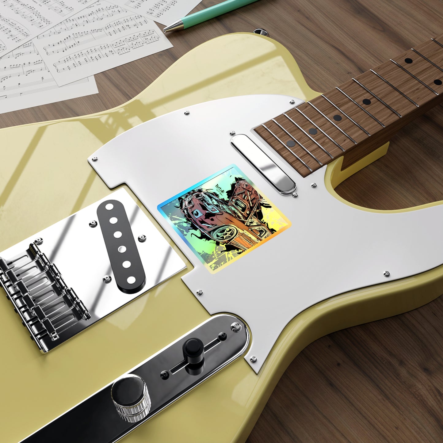 STI Holographic Die-cut Stickers