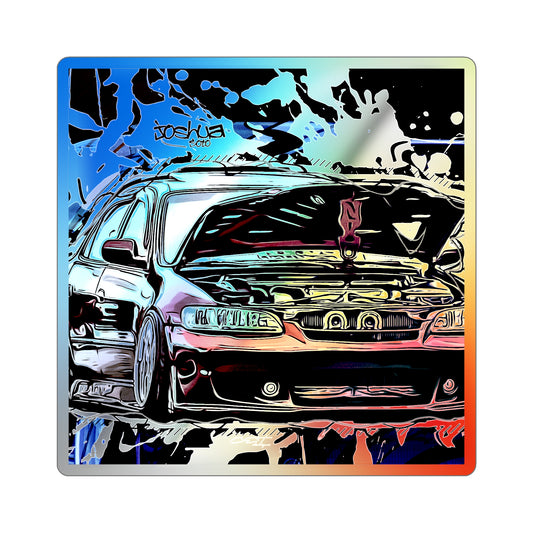 Red Accord Holographic Die-cut Stickers