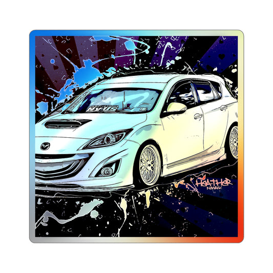 Mazdaspeed3 Holographic Die-cut Stickers