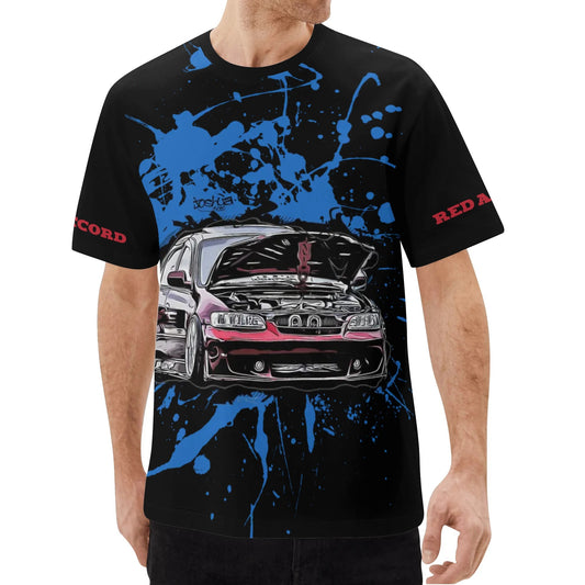 Red Accord Mens All Over Print Classic T-Shirt