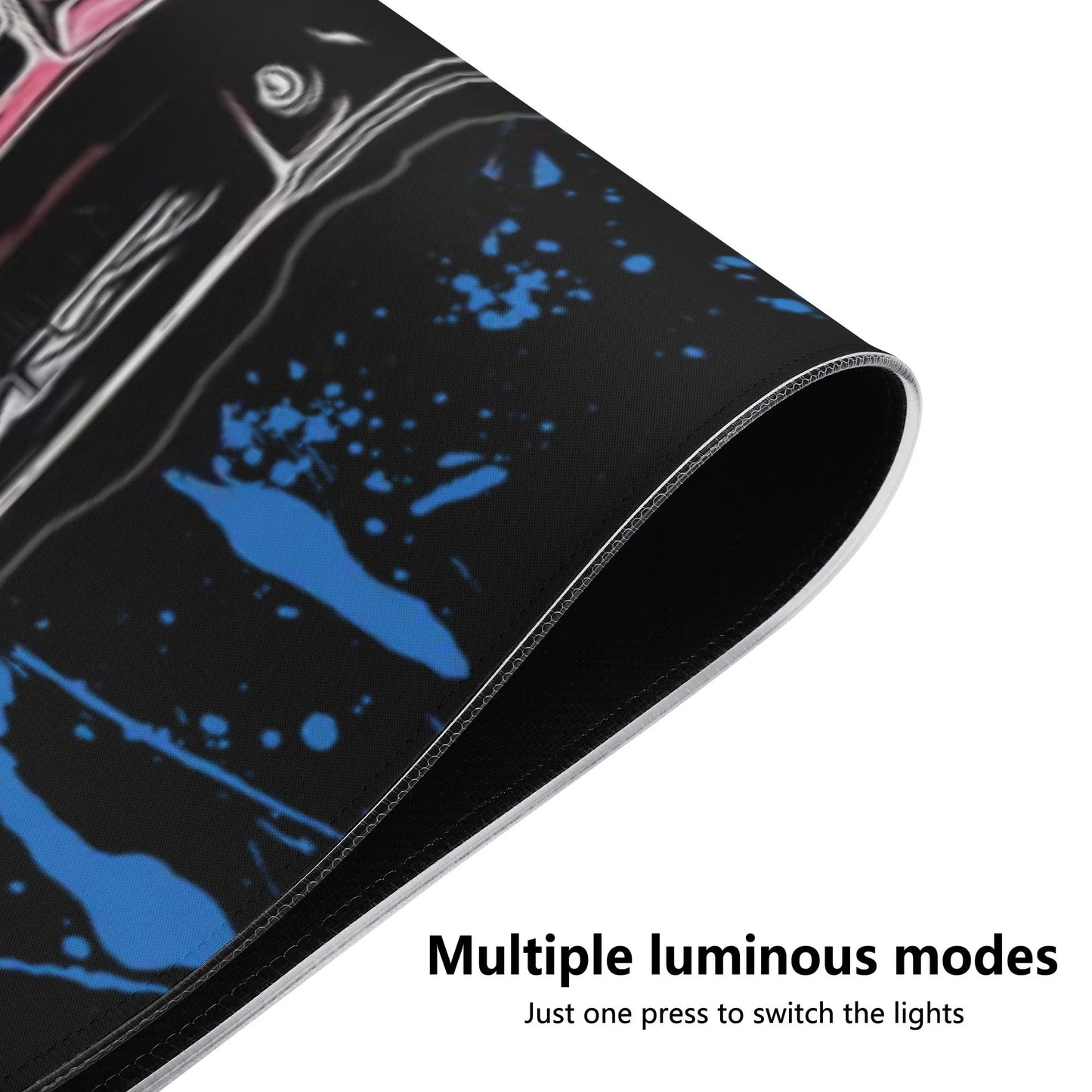 Accord Rubber Gaming Mousepad Transparent LED RGB Keyboard Pad