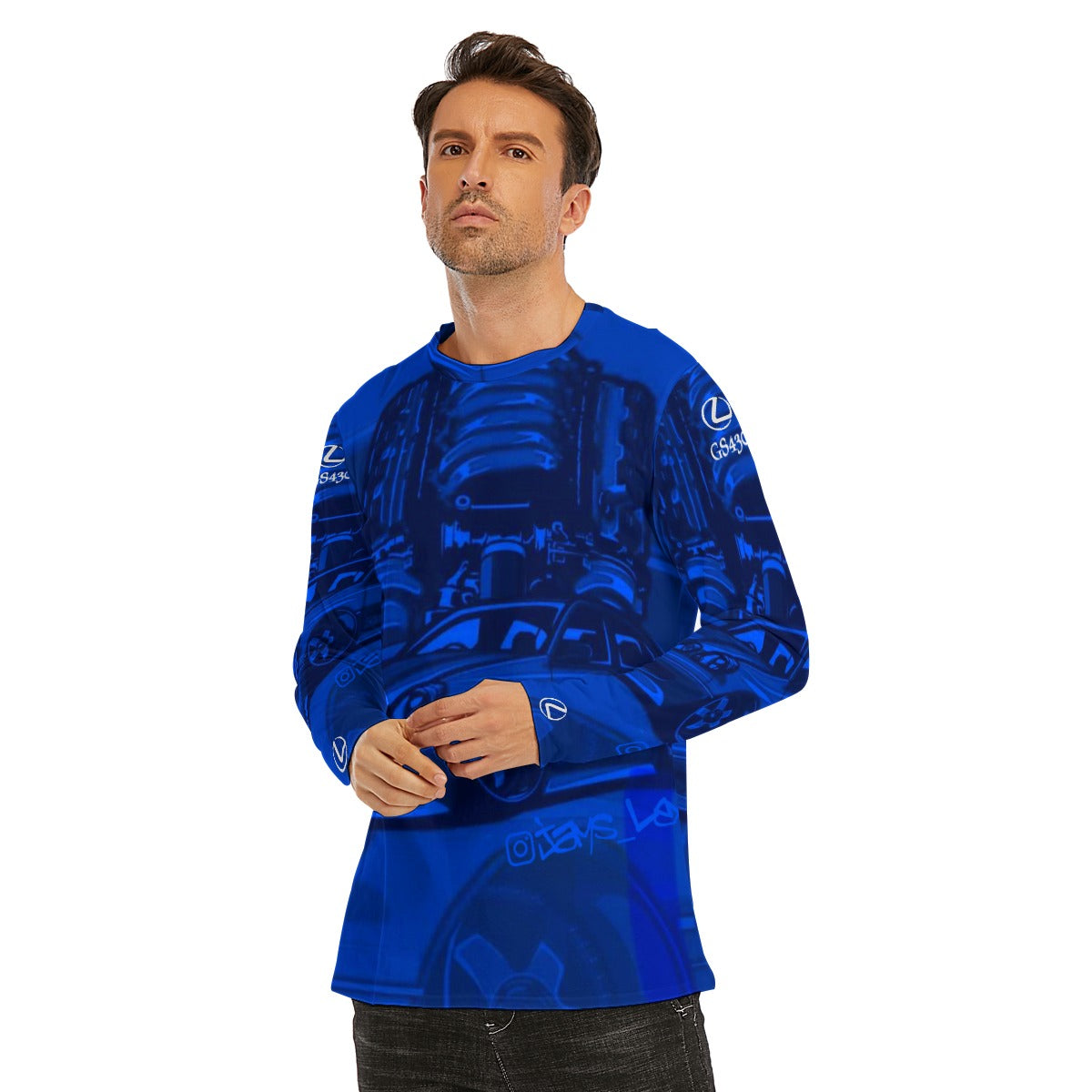 All-Over Print Long Sleeve T-Shirt | 190GSM Cotton