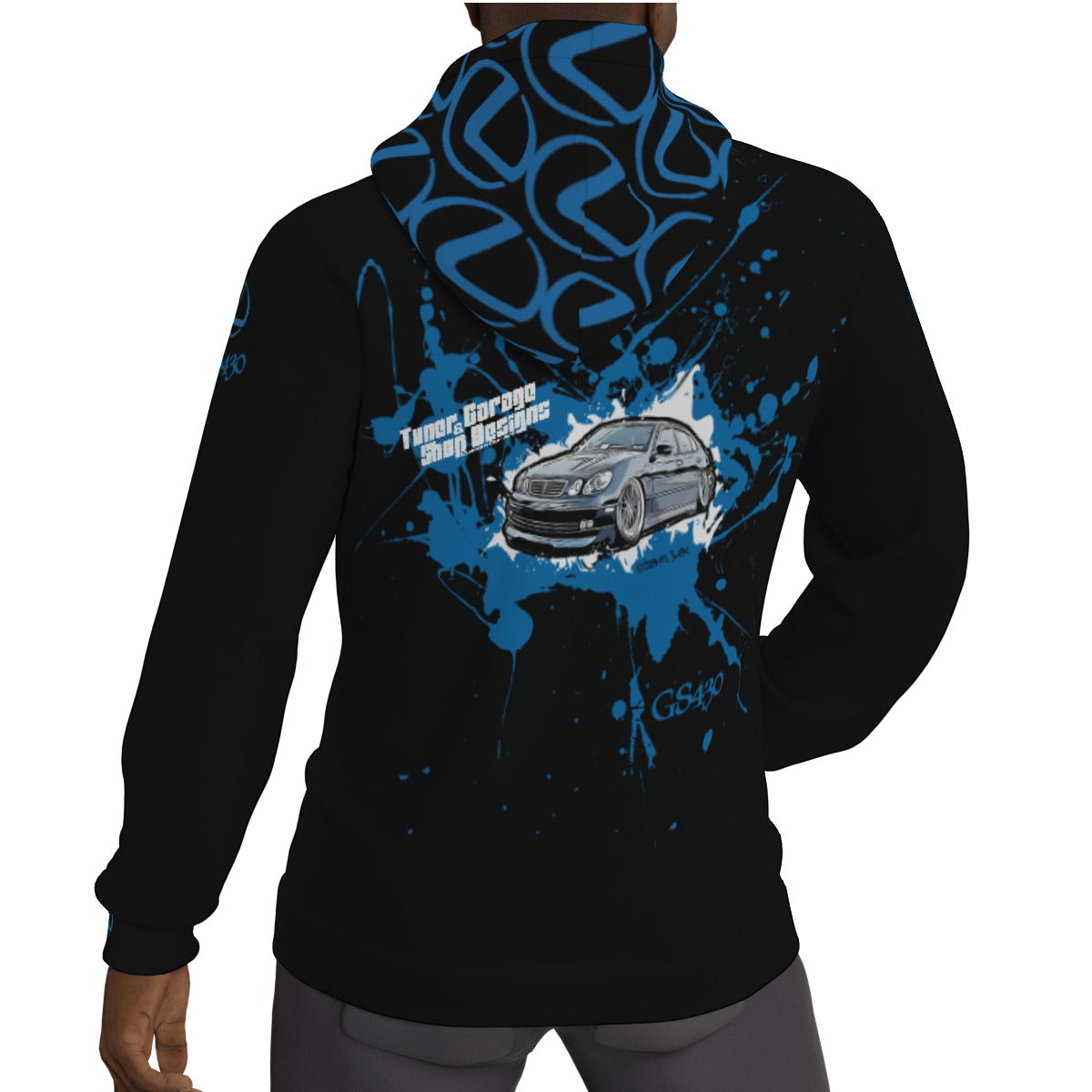 Lexus All-Over Print Men's Thicken Pullover Hoodie