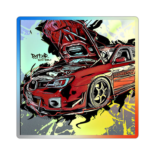 STI Holographic Die-cut Stickers