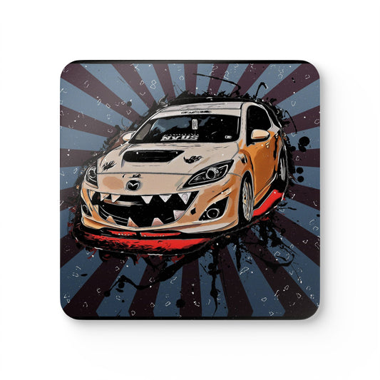 Mazdaspeed3 Corkwood Coaster Set